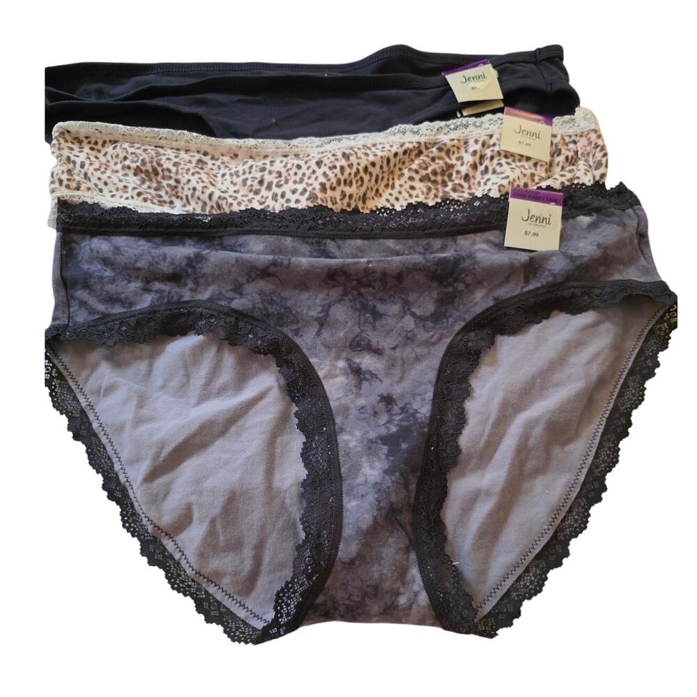 Jenni Womens XXL Panties, NWT, 3 Pairs